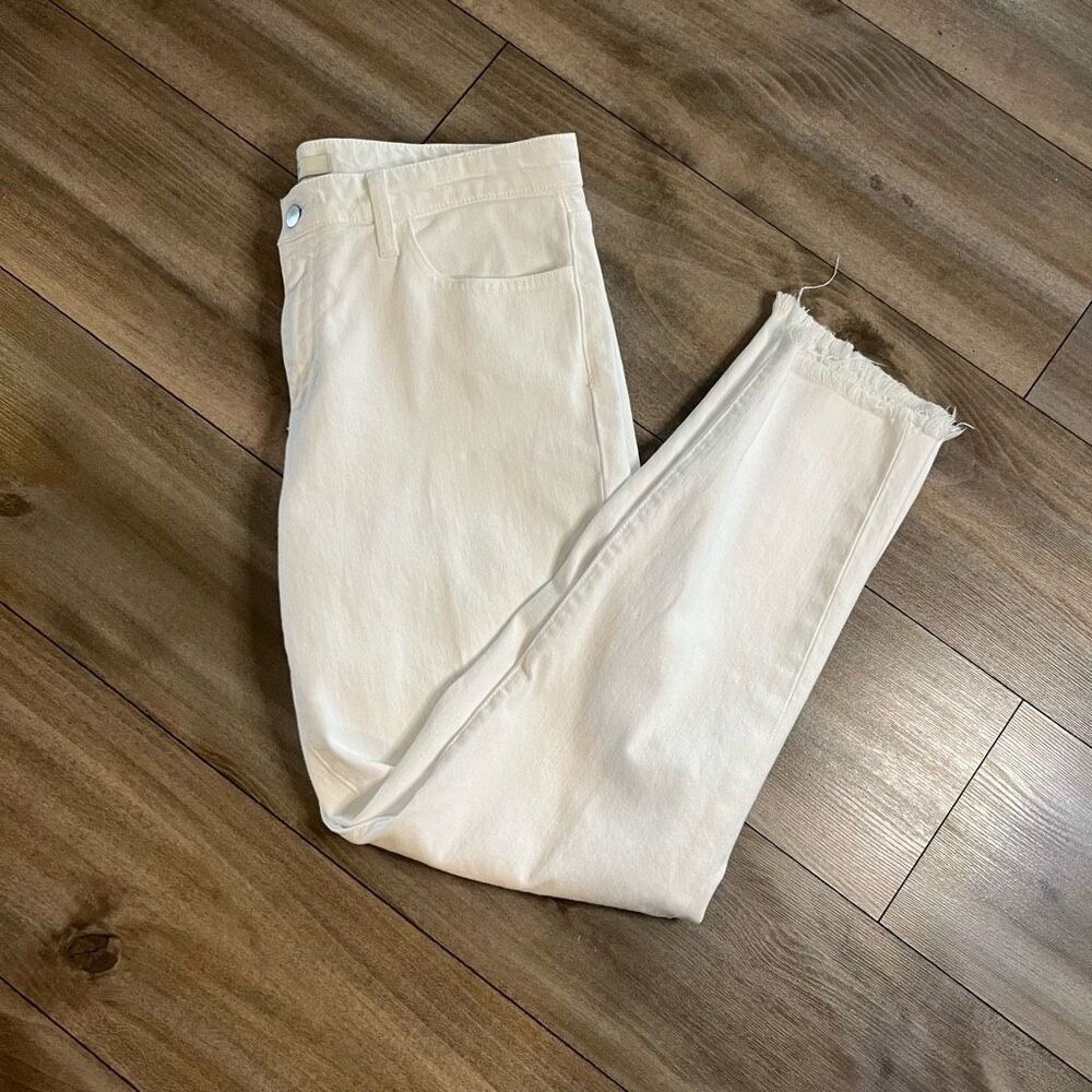 Joe's Jeans White Denim Lara Cigarette Jeans‎ Women 33